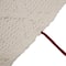 Glitzhome® 52" Knitted White Christmas Tree Skirt with Red Trim & Pom Pom